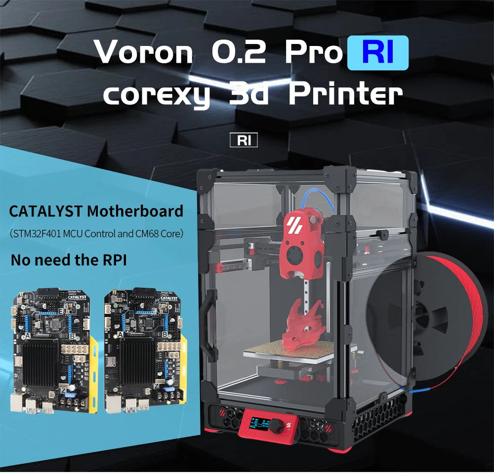 Toaiot Voron V0.2 Pro R1 CoreXY 3D Printer Kit with Printed Parts Upgraded MINI Stealthburner Klipper Best Quality DIY 3D Print