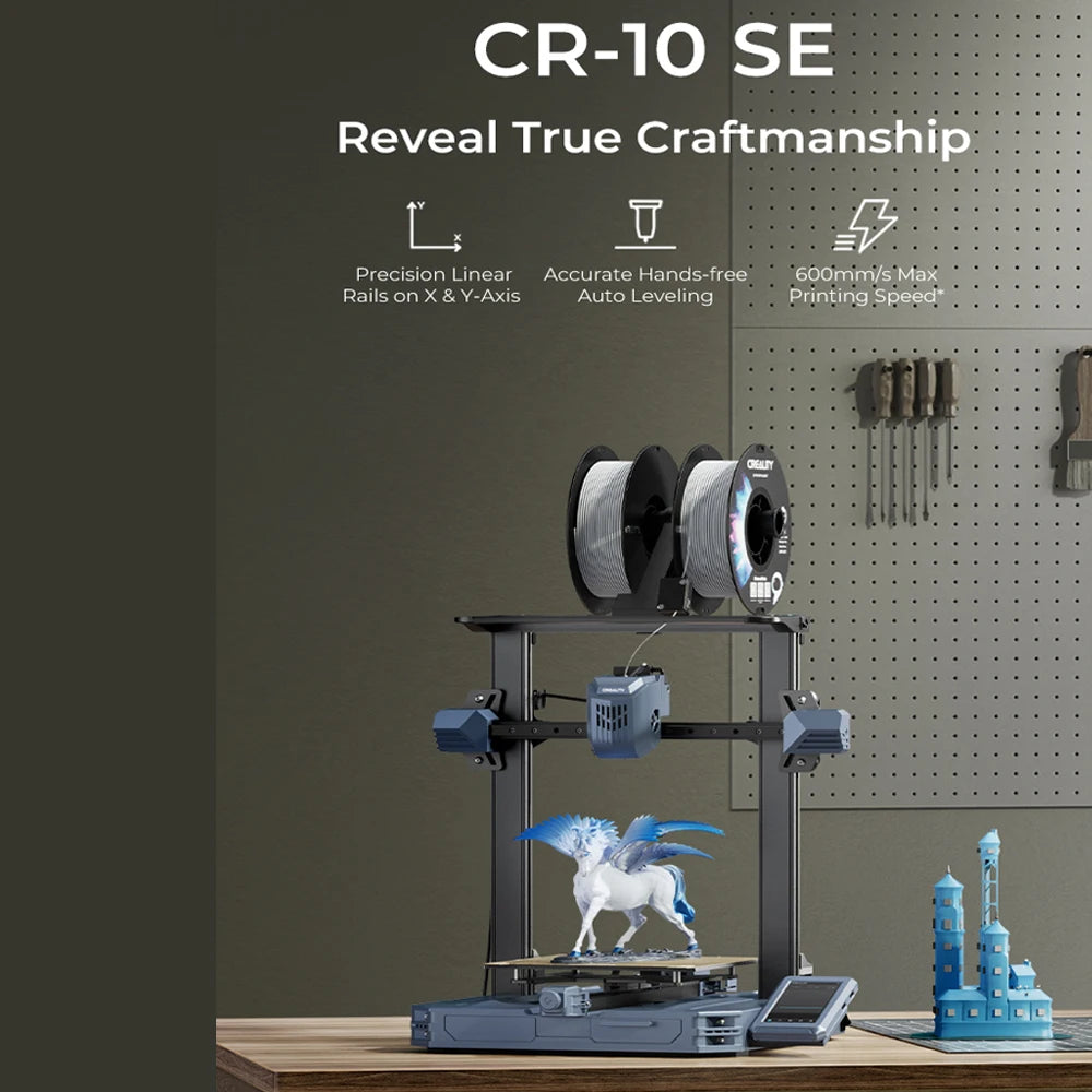 Creality CR-10 SE 3D Printer Upgraded "Sprite" Direct Extrusion Hands-free Auto Leveling 600mm/s Printing Speed 3D Printer