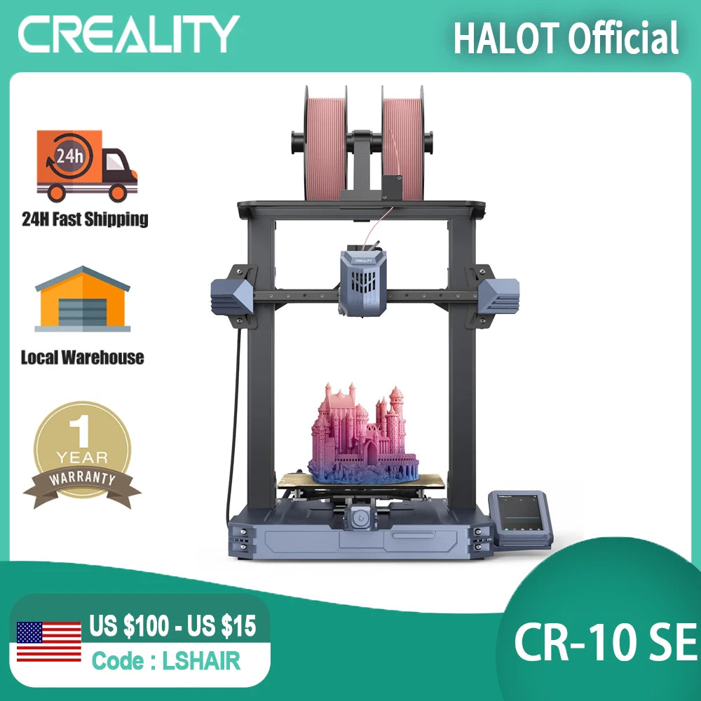 Creality CR-10 SE 3D Printer Upgraded "Sprite" Direct Extrusion Hands-free Auto Leveling 600mm/s Printing Speed 3D Printer