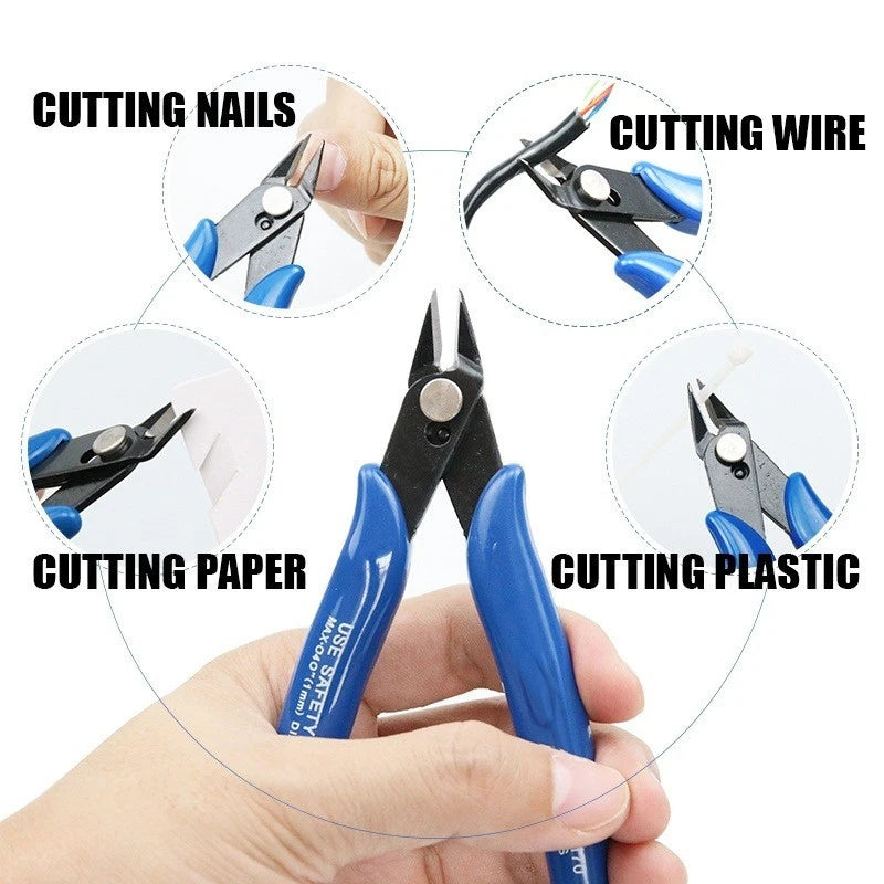 1 PCS Mini Nose Cutting Plier Electrical Wire Cable Cutter  Metal Side Snips Flush Pliers Convenient Durable Tool