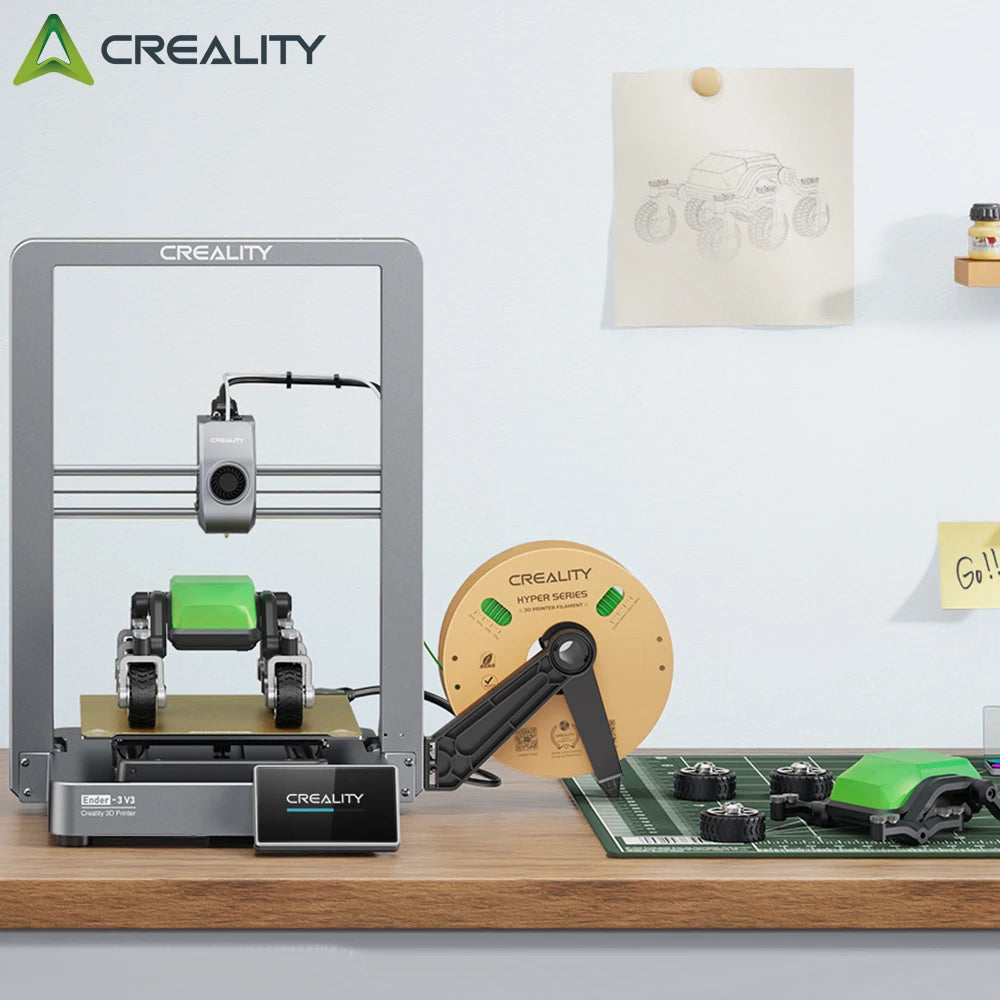 Creality Ender 3 V3 3D Printer Core XZ Motion System 600mm/S Speed Clog-Free Extrusion  Auto Leveling All-Metal Build Printer