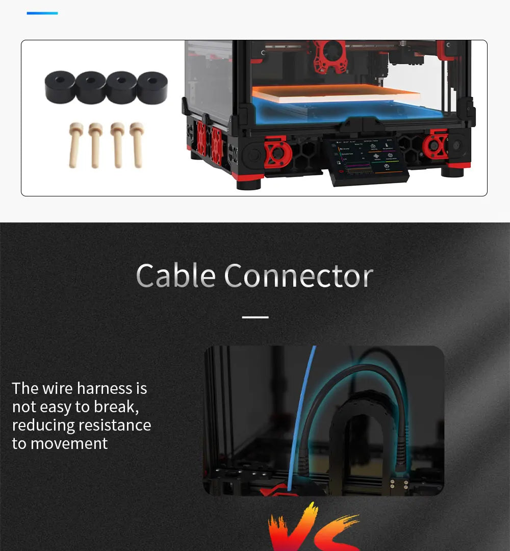 FYSETC Voron 2.4 R2 Pro CoreXY Kit 350mm with Stealthburner CNC VORON TAP CNC X-axis Hollow Rail HDMI5 Screen 3D Printing Parts